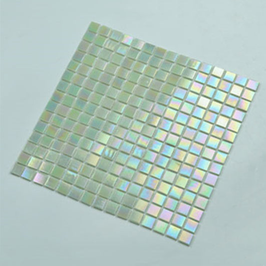 Iridescent Tiles Pearlescent Outdoor Swimming Glass Pool Mosaic Tiles GL002-5