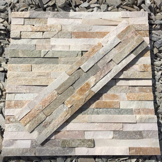 Mix Colors Beige Grey Panel For Exterior Wall Natural Culture Stone Cladding Slate